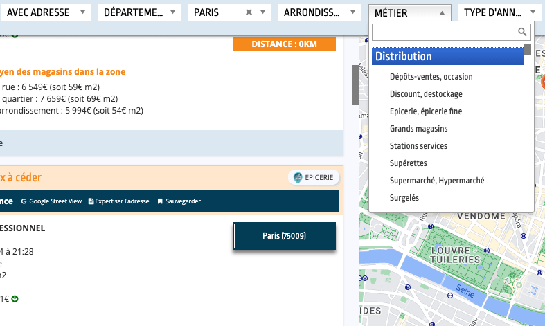 Des possibilités de tri puissantes pour identifier les meilleurs locaux