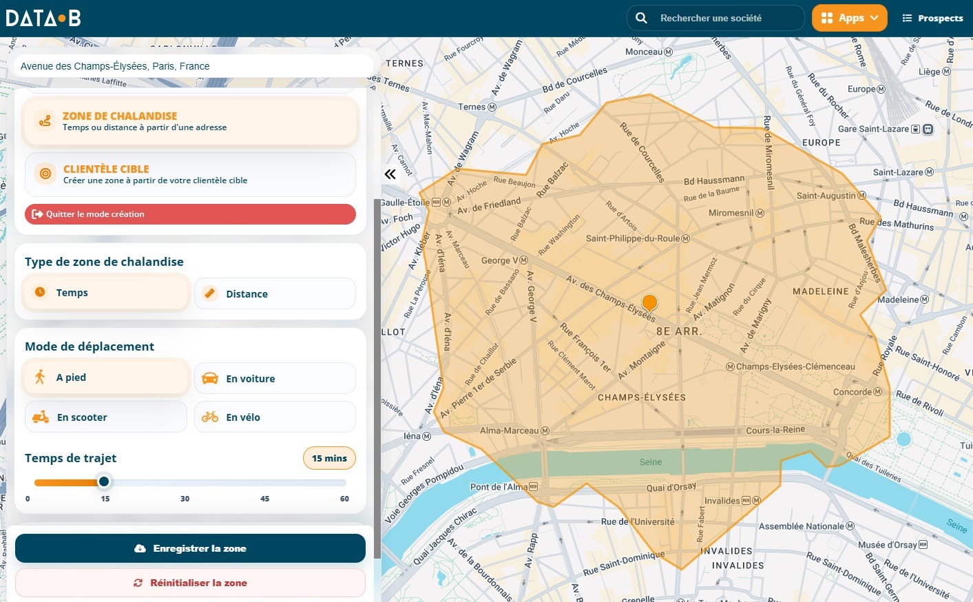 Analyser une zone de chalandise avec Data Zoning