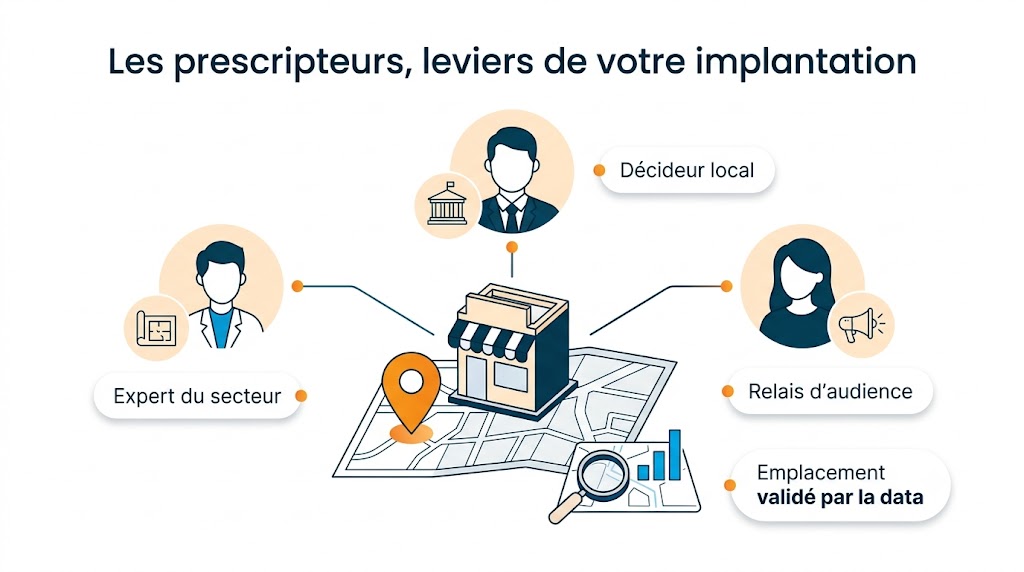 Comprendre l'importance des prescripteurs lors d'une implantation commerciale (fichier prescripteurs.jpg)