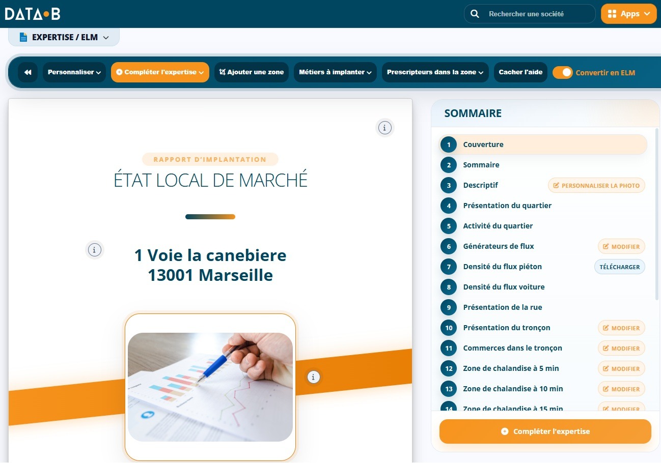 Étude d'implantation Data Expertise : état local de marché et prévisionnel de CA - rapport-implantation-canebiere