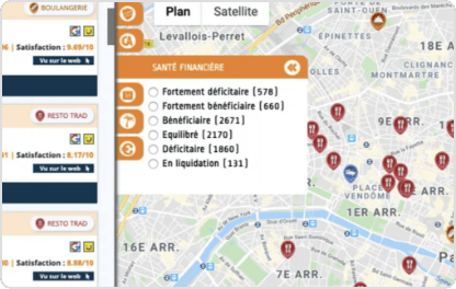 Personnalisez les résultats avec plus de 15 filtres intelligents dont la solvabilité